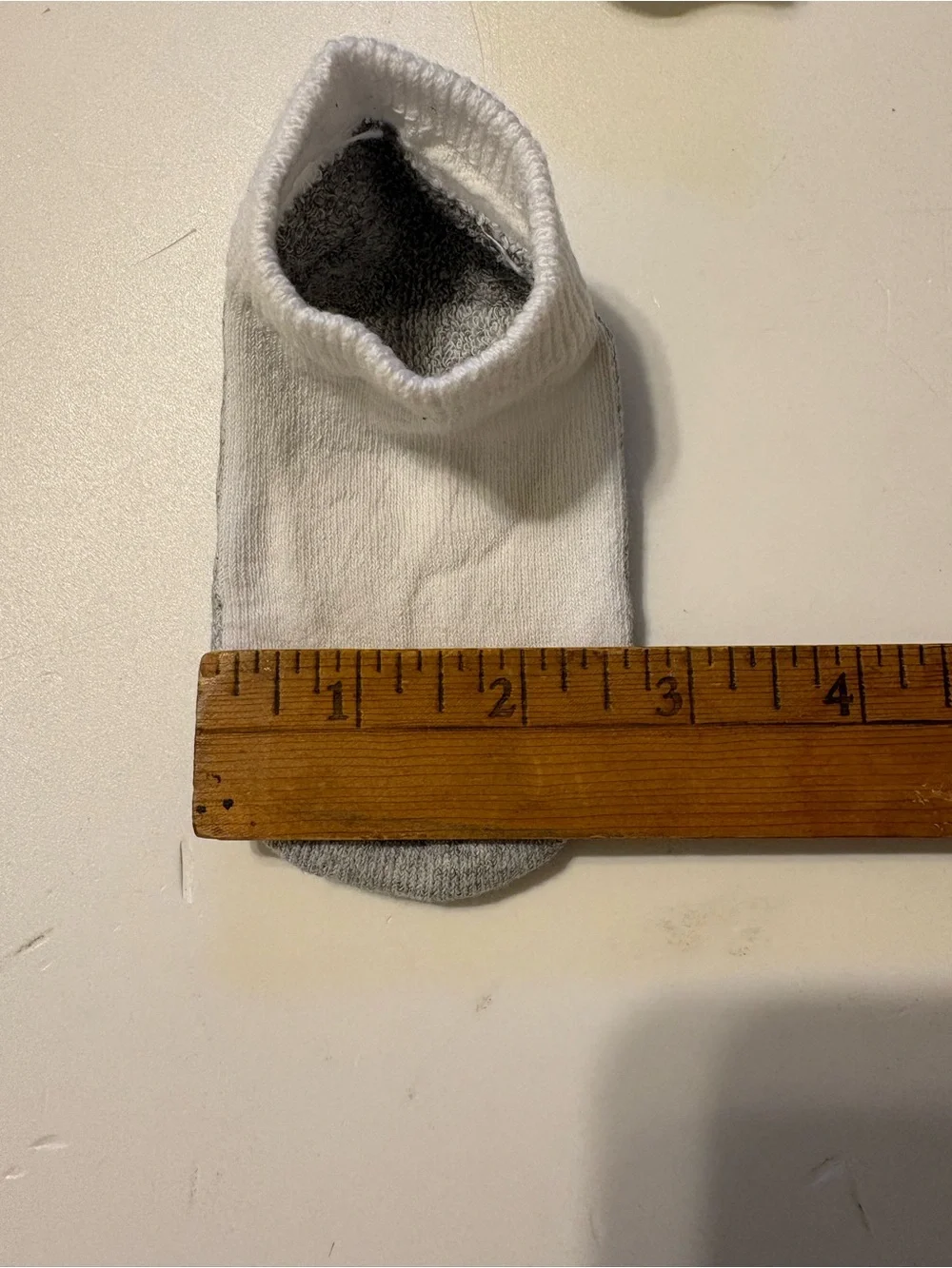 Hanes White & Gray Low-Cut Kids Socks - Pack of 6